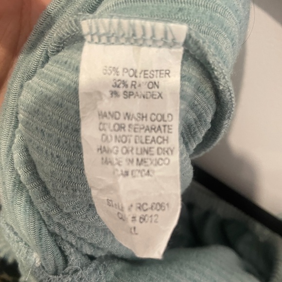 Ribbed Corduroy jumpsuit aqua - Picture 4 of 4